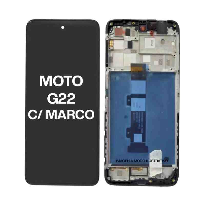 MODULO MOTOROLA MOTO G22 CON MARCO